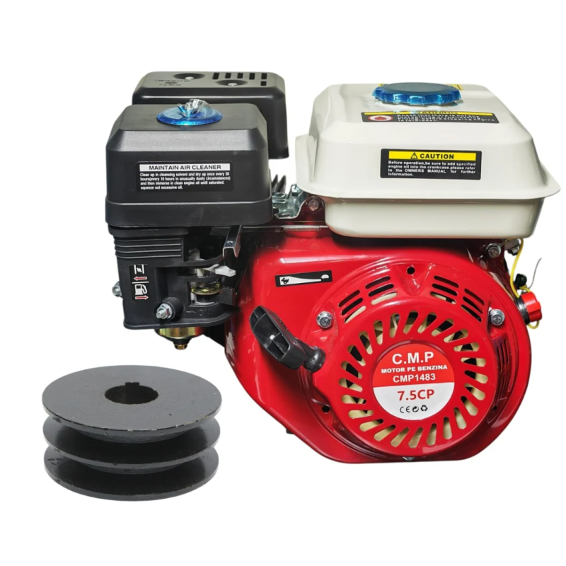 Motor benzina 7.5cp, 4 timpi, 196cmc, 3600rpm ax 3/4, 15kg, pentru generator, motocultor, motopompa etc Campion CMP1483 FULIE CADOU