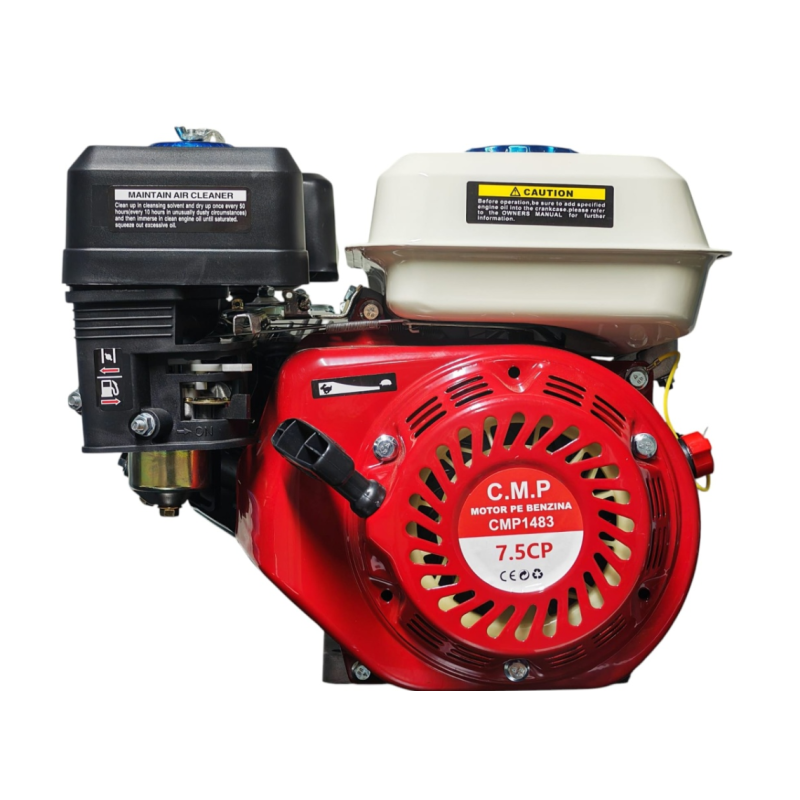 Motor benzina 7.5cp, 4 timpi, 196cmc, 3600rpm ax 3/4, 15kg, pentru generator, motocultor, motopompa etc Campion CMP1483 FULIE CADOU