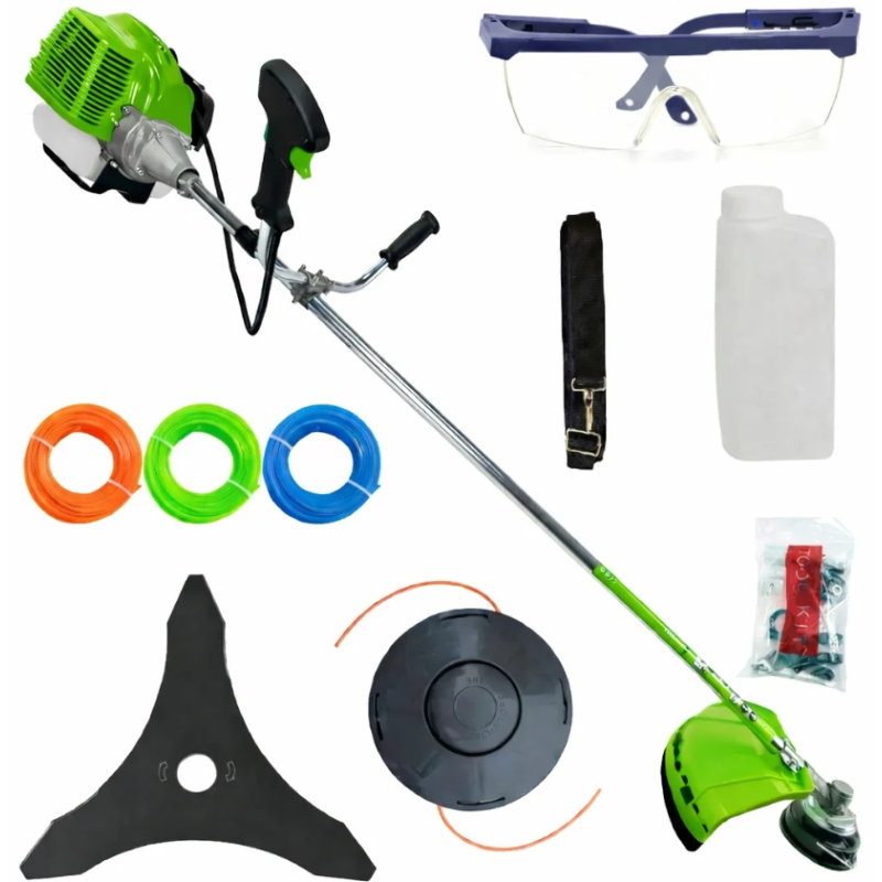 Motocoasa pe benzina in 2 timpi, 12.000rpm, 58cc, model 2026, easy-start, Fresco Power by ItalianTech  8.5CP CU 10 ACCESORII CMP1807