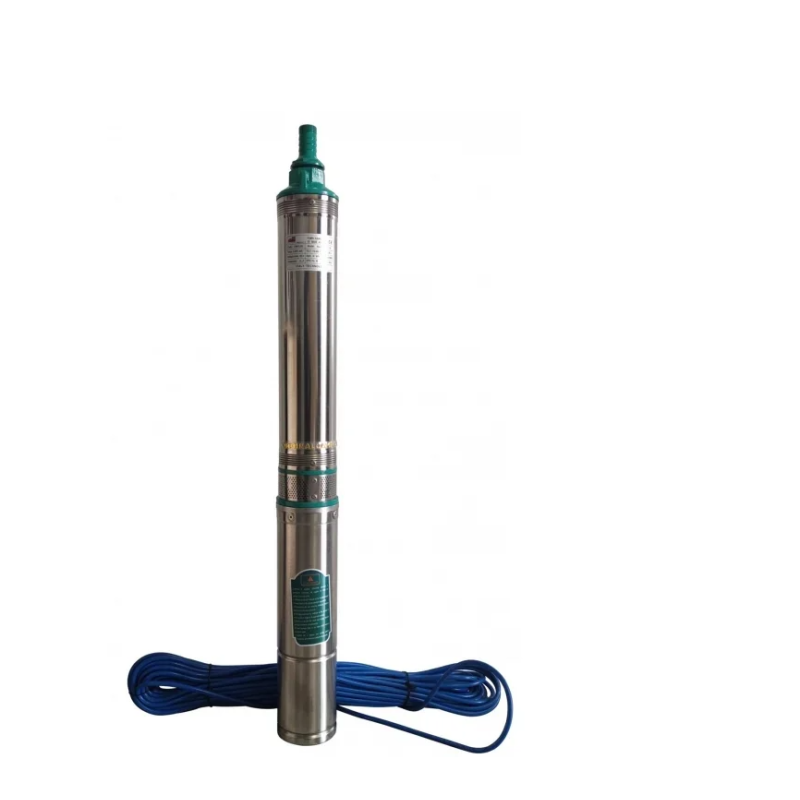 Pompa submersibila de mare adancime ALFA CMP1560, 4QJD2-80/16-2.2, 16 turbine, 2.2kW (3HP), 10.000 l/h, Hmax 160m, cablu 30m, diametru 100mm, racord 1-1.5", 110-220V, bobinaj cupru, inox – contine taxa EEE 35 RON