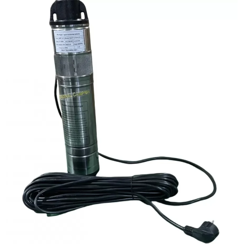 Pompa submersibila Italy Technology, melc inox, cablu 20 m, putere 1500 wati, debit 5 m³/h