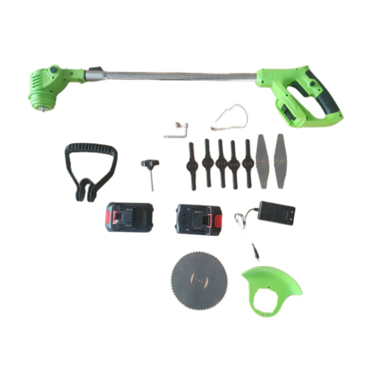 Motocoasa Electrica Motoyama, 1500W cu 2 Acumulatori 48V, Roti Detasabile si 3 Unghiuri de Taiere – Accesorii Incluse, Design Rezistent din ABS si Metal, Verde