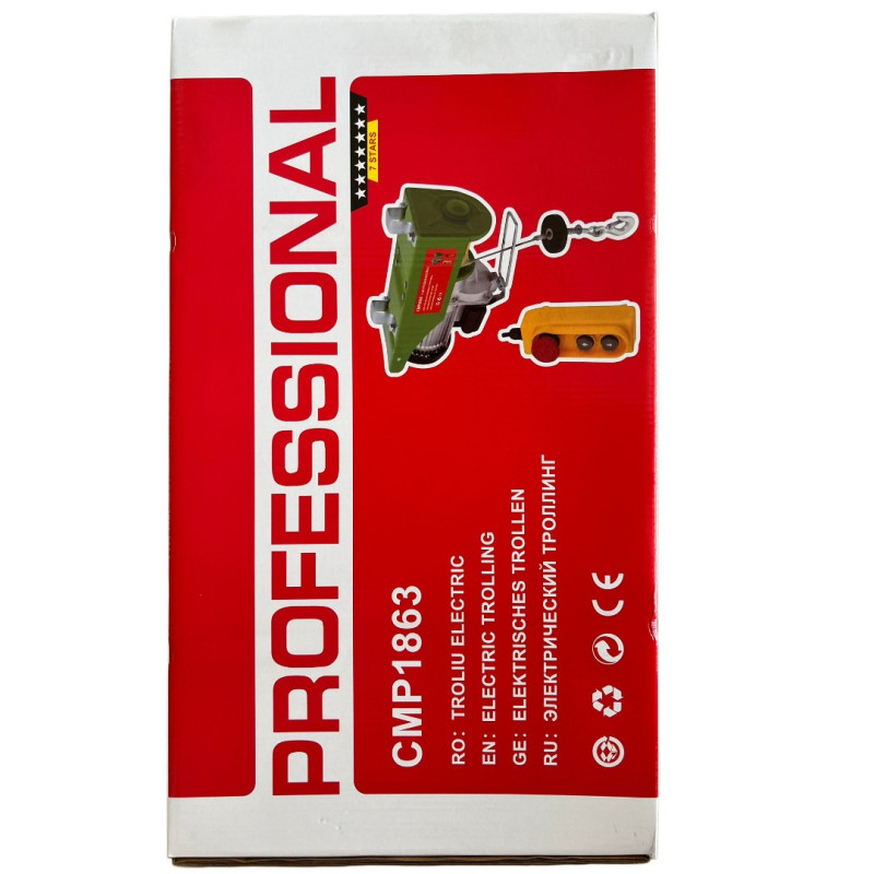 Troliu electric palan Campion Profesional, 230V, cu kit montare Greutate 1200kg