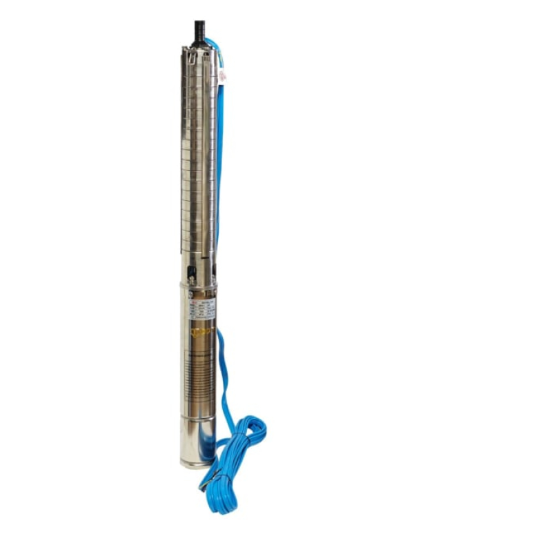 Pachet  Pompa submersibilă de adâncime DDT 4SP5/12 – 1.8 kW, 2.5 CP,8 m³/h, 90 m inaltimea de refulare , 12 turbine inox cu panou de control, rezistenta la nisip + Presostat electronic inteligent