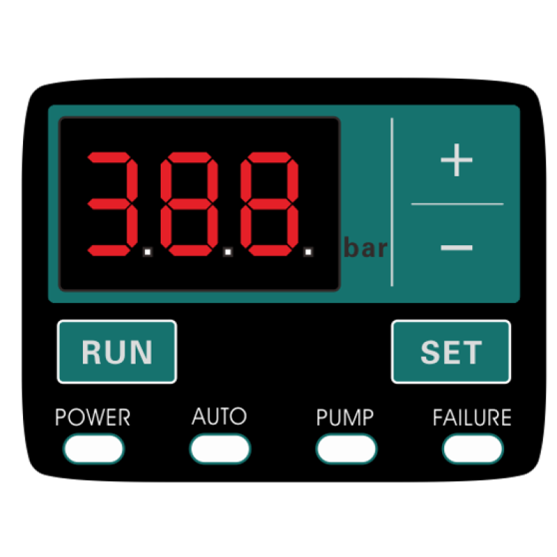 Pachet  Pompa submersibilă de adâncime DDT 4SP5/12 – 1.8 kW, 2.5 CP,8 m³/h, 90 m inaltimea de refulare , 12 turbine inox cu panou de control, rezistenta la nisip + Presostat electronic inteligent