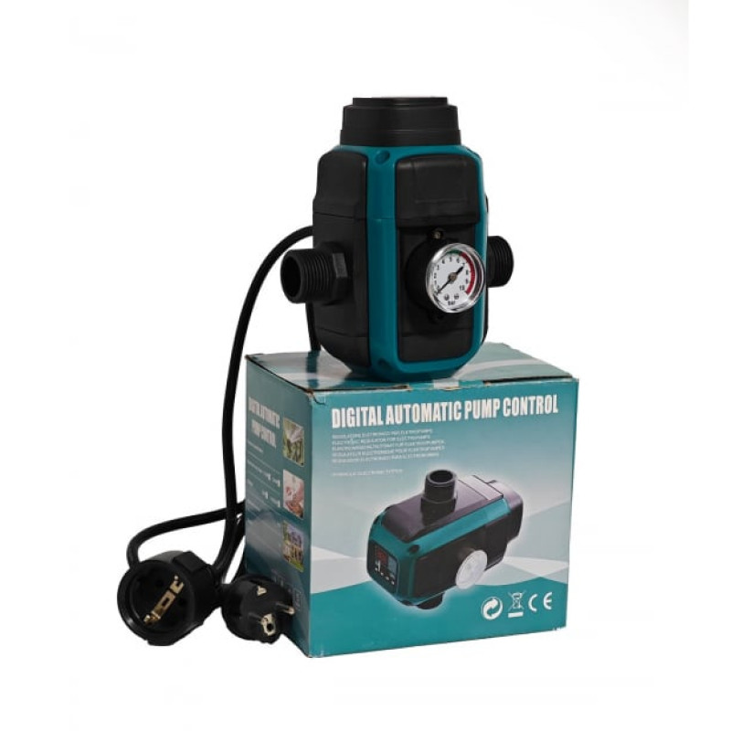 Pachet  Pompa submersibilă de adâncime DDT 4SP5/12 – 1.8 kW, 2.5 CP,8 m³/h, 90 m inaltimea de refulare , 12 turbine inox cu panou de control, rezistenta la nisip + Presostat electronic inteligent