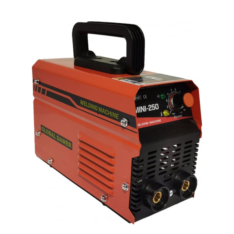 Pachet  Aparat de Sudura tip Invertor, Global Dawer, Mini 250, 250 A + Masca Sudura Automata cu Reglaj si Cristale