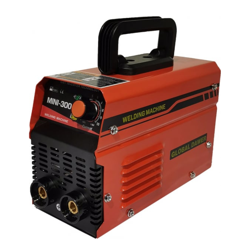 Pachet Aparat de Sudura tip Invertor, Global Dawer, Mini 300, 300 A + Masca Sudura Automata cu Reglaj si Cristale