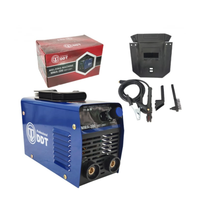 Pachet Aparat de sudura DDT PROFESSIONAL DDT-2001, MMA 300A, afisaj electronic LCD + Masca Sudura Automata cu Reglaj si Cristale