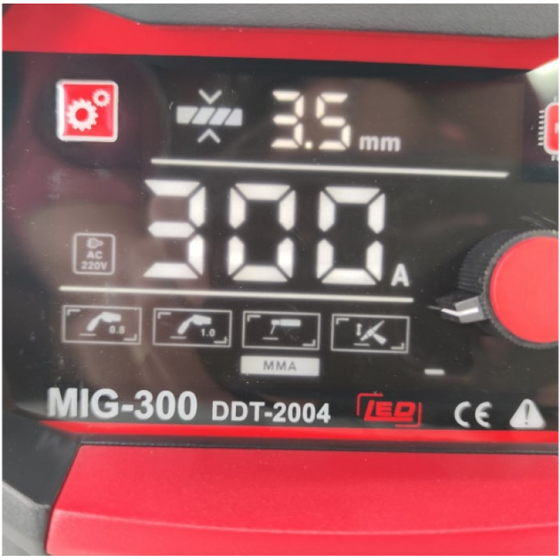 Pachet  Invertor/Aparat de sudura DDT-2004, cu rola sarma MIG/MMA DDT PROFESSIONAL, 300 A+Masca Sudura Automata cu Reglaj si Cristale