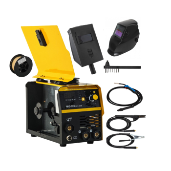Pachet  Invertor/Aparat de sudura MIG/MMA DDT PROFESIONAL cu Electrozi si Sarma, 220 V, 320A + Masca de sudura cu cristale