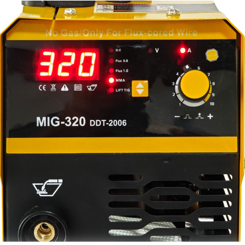 Pachet  Invertor/Aparat de sudura MIG/MMA DDT PROFESIONAL cu Electrozi si Sarma, 220 V, 320A + Masca de sudura cu cristale