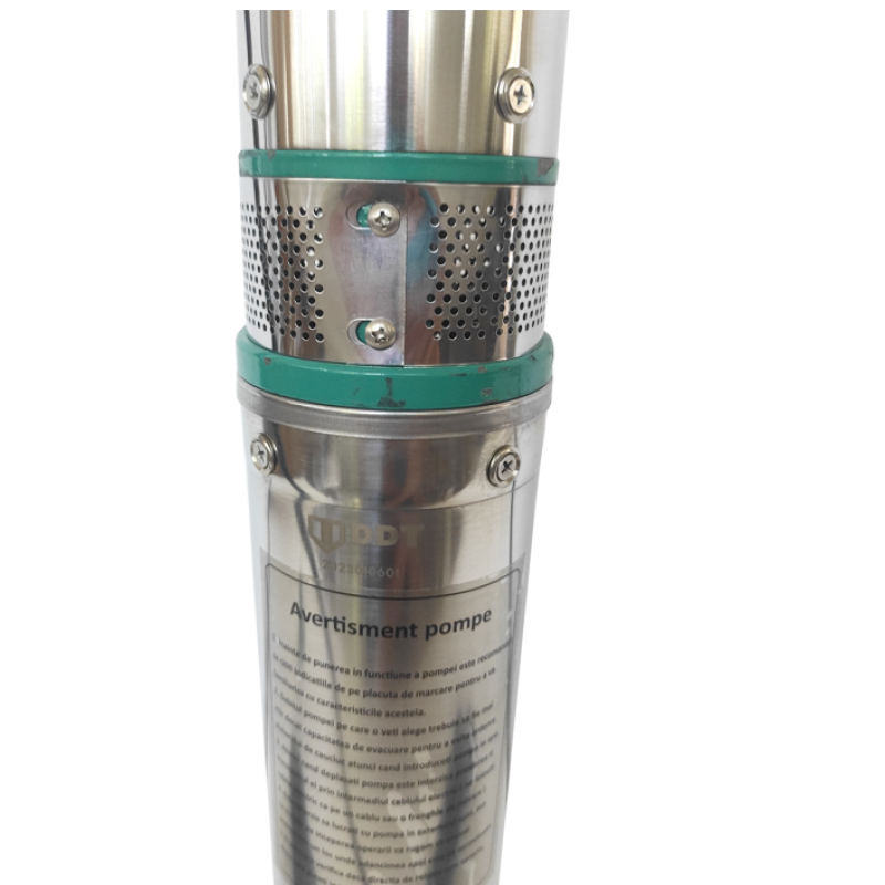 Pachet  Pompa submersibila de mare adancime, DDT, QJD120-1.5, 1500 W, Inox, 8 + Presostat electronic automat DDT LS6, 1.1kW