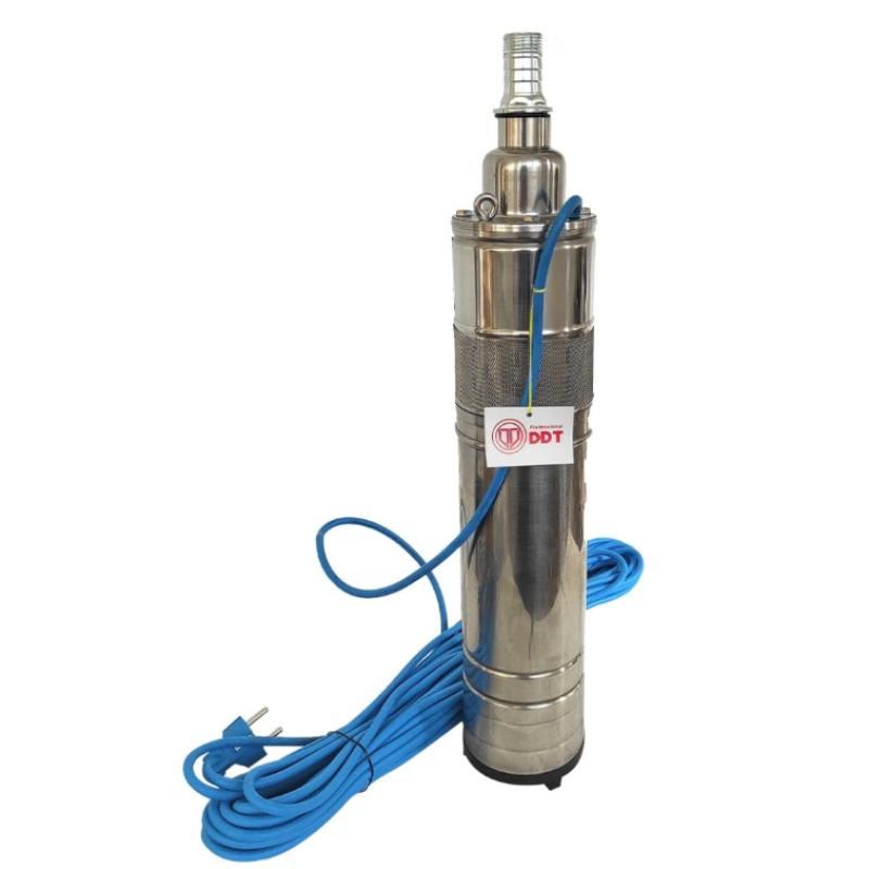 Pachet  Pompa submersibila, DDT, QGD120, Inox complet, suruburi inox, sita protectie, 20 m cablu, 120 m, 3 m³/h + Vas de expansiune , Bazin hidrofor DDT , 50 LT , Membrana inclus