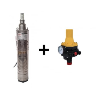 Pachet  Pompa submersibila, DDT, QGD120 , 1.1 kW, Inox, 3 m³/h, 120 + Prescontrol LS6