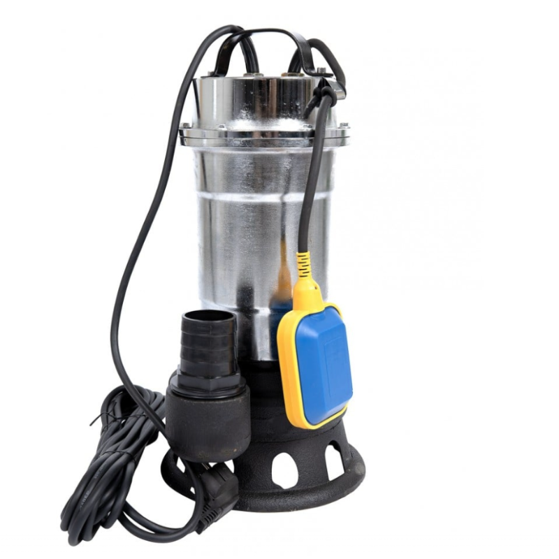 Pachet  Pompa pentru apa murdara cu plutitor fara tocator, DDT, Inox, SWP2550F, 2550 W, 25 mc/h + Furtunul de pompier 2'' 20 m, 8 bari, cu cuple