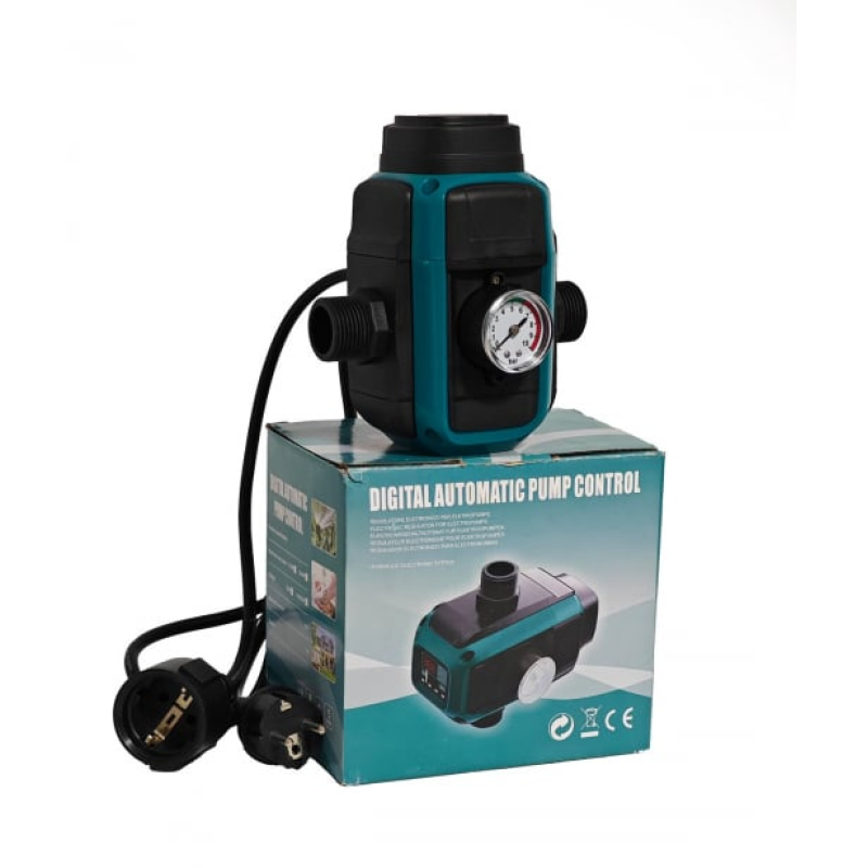 Pachet  Pompa submersibila de mare adancime, DDT, 4SDM3-20, 2500 W, 20 turbine, 12 m³/h Inox, 30 m cablu + Presostat electronic inteligent digital reglabil DDT