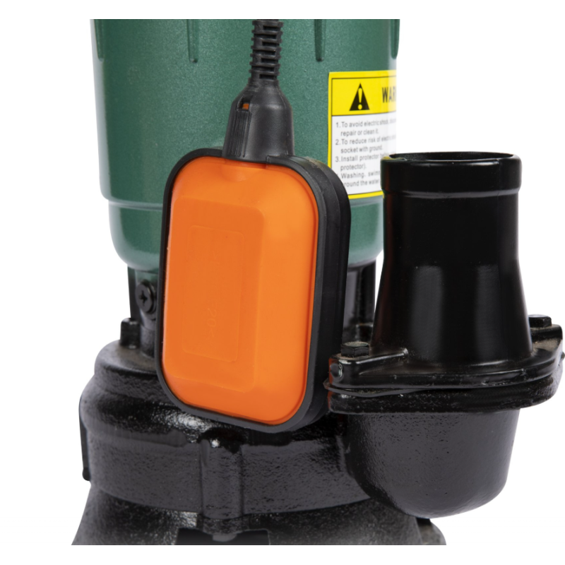 Pachet  Pompa submersibila apa murdara, cu plutitor, fara tocator, DDT, WQD10, 2200 W, 10 m³/h, 8 m + Furtunul de pompier 2'' 20 m, 8 bari, cu cuple + Furtun de pompier 2'' 20 m