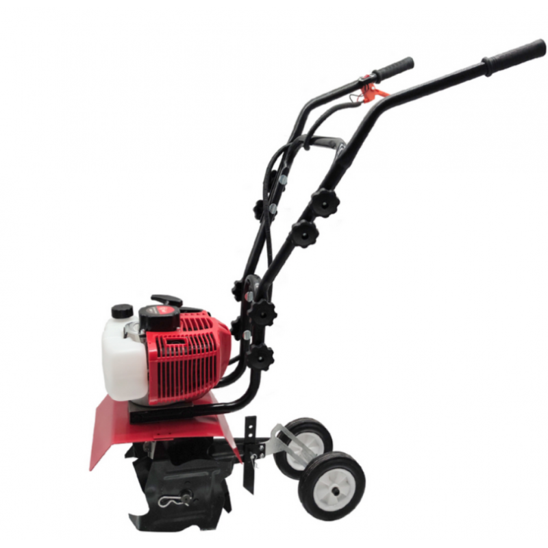 Cultivator / Motosapa pe benzina , motor 2 timpi , latime de lucru 25 cm , 52 cc , 4 cutite