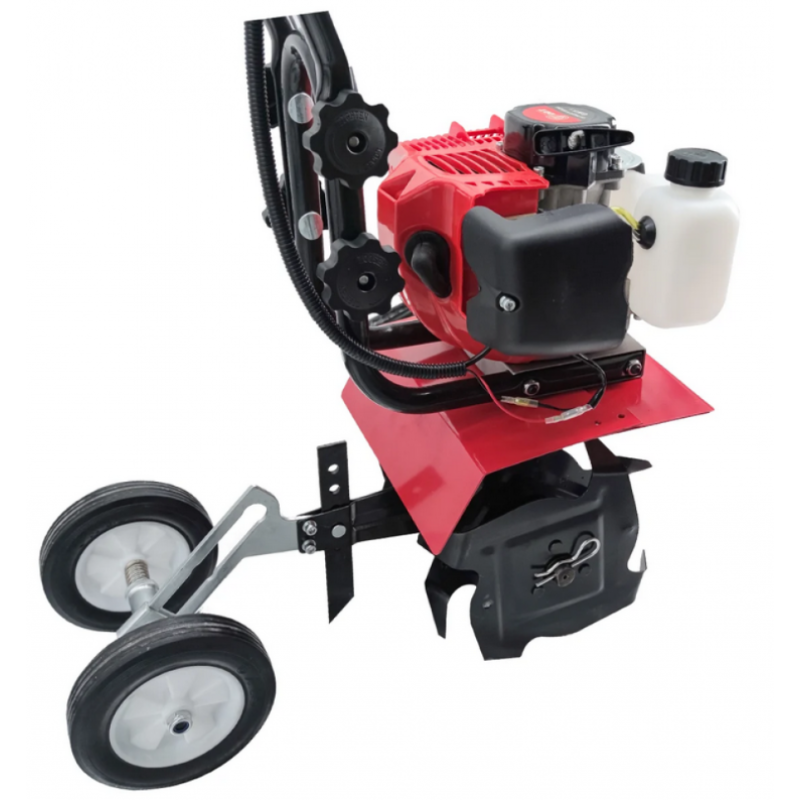 Cultivator / Motosapa pe benzina , motor 2 timpi , latime de lucru 25 cm , 52 cc , 4 cutite