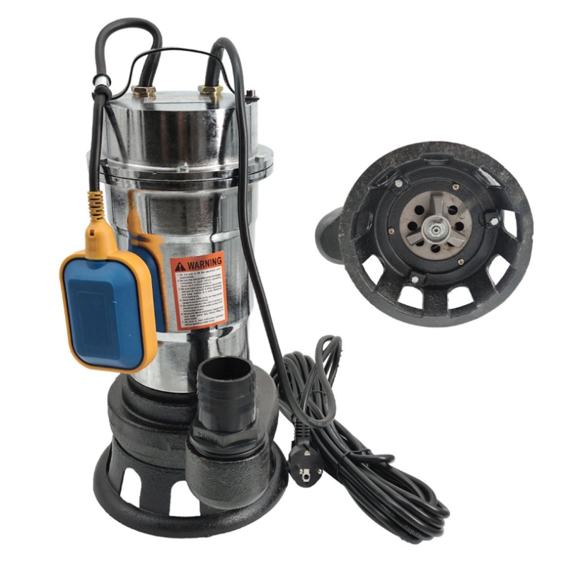 Pachet  Pompa pentru apa murdara DDT, cu plutitor si tocator , 3000 W , Adancime evacuare maxim 8 Metri, corp inox + Furtunul de pompier 2'' 20 m, 8 bari, cu cuple + Furtunul de pompier 2'' 20 m