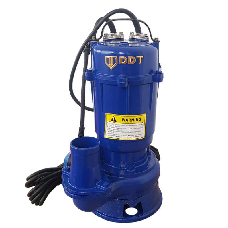Pachet  Pompa apa murdara submersibila cu tocator si plutitor, DDT, WQCD, 2200 W, 8 m³/h + Furtunul de pompier 2'' 20 m, 8 bari, cu cuple