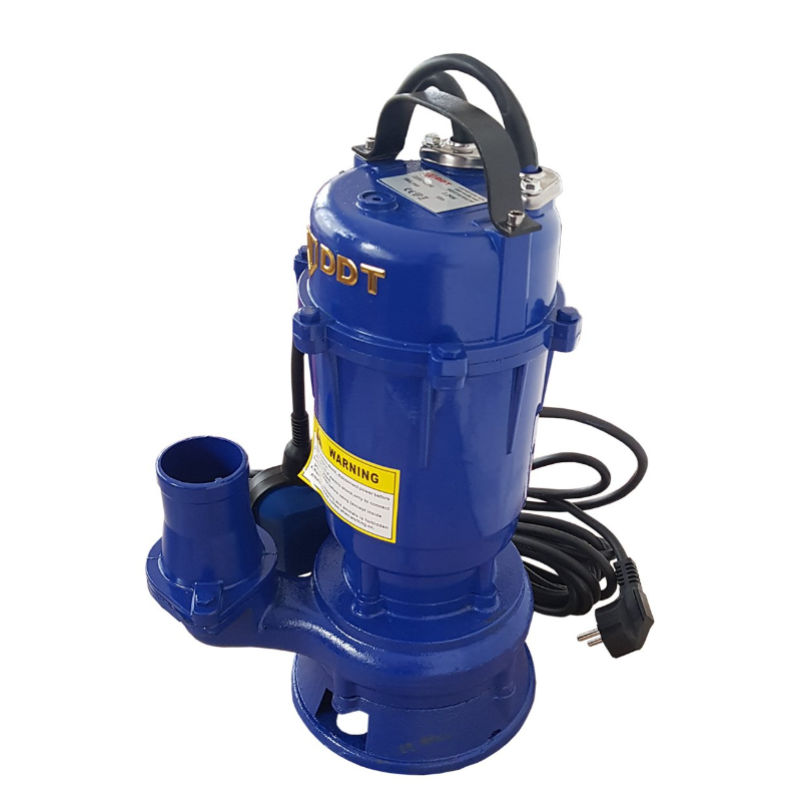 Pachet  Pompa apa murdara submersibila cu tocator si plutitor, DDT, WQCD, 2200 W, 8 m³/h + Furtunul de pompier 2'' 20 m, 8 bari, cu cuple