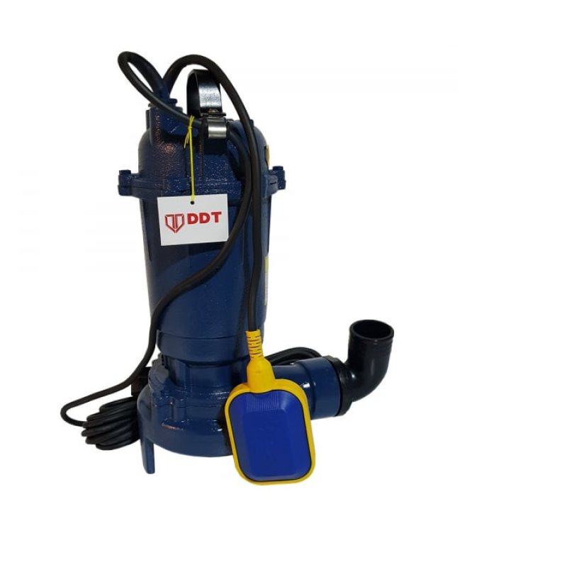 Pachet  Pompa submersibila cu tocator si plutitor, DDT, WQD10, 2600W + Furtunul de pompier 2'' 20 m, 8 bari, cu cuple