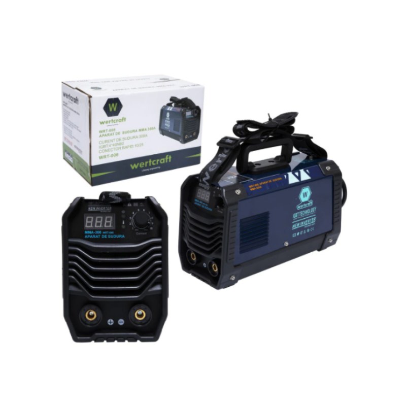 Pachet Invertor de sudura WertCraft WRT-006 300A+ Masca Sudura Automata cu Reglaj si Cristale