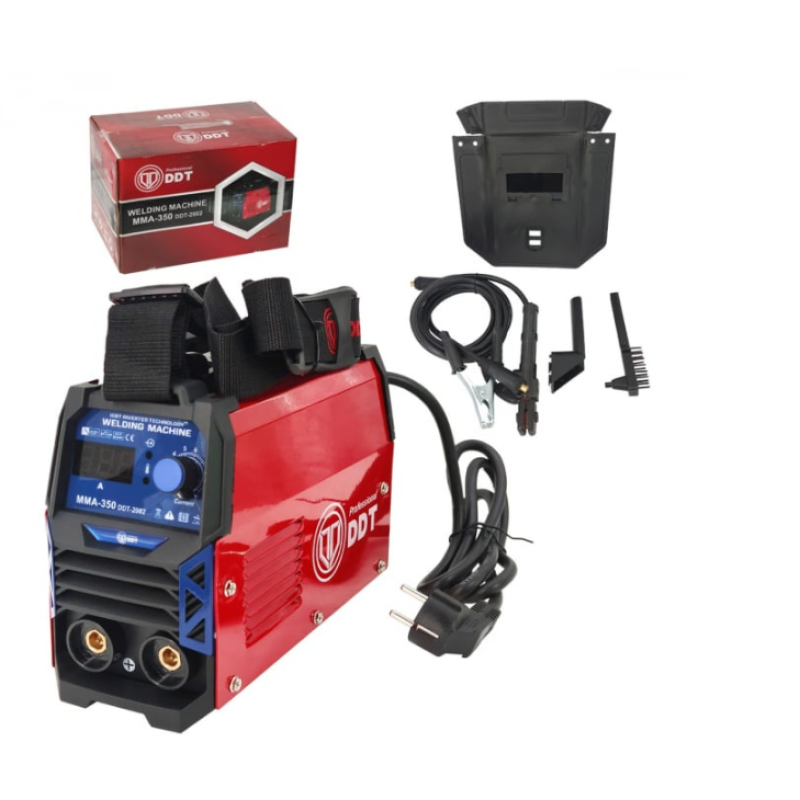 Pachet Aparat de sudura DDT PROFESSIONAL DDT-2002 , MMA 350A, afisaj electronic LCD, Invertor, tehnologie inalta + Masca Sudura Automata cu Reglaj si Cristale