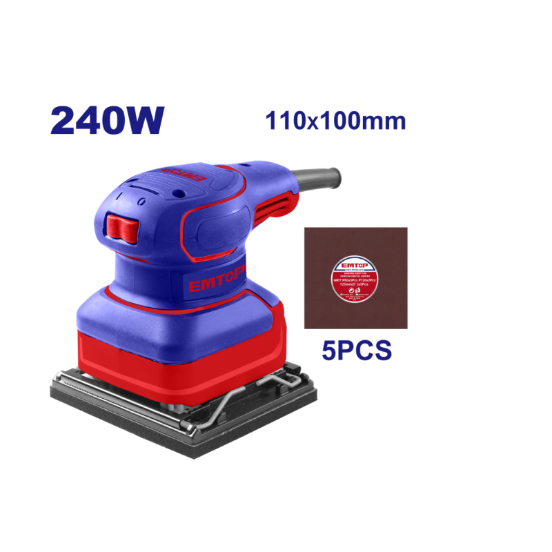 Pachet  Fierastrau circular electric 1400W, 185mm + Slefuitor electric cu vibratie, 240W, baza 110x100mm