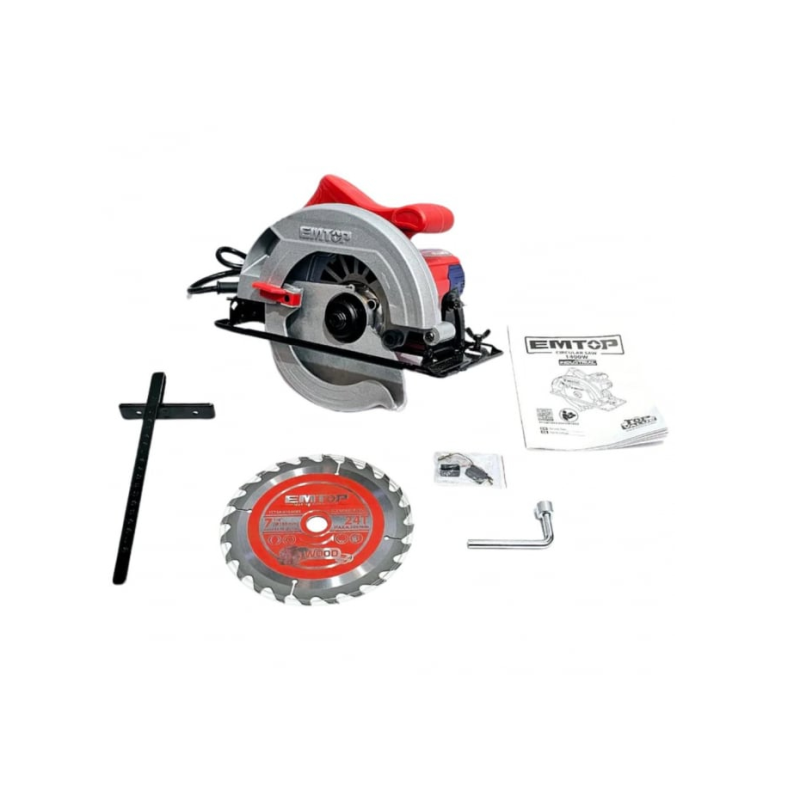 Pachet  Fierastrau circular electric 1400W, 185mm + Slefuitor electric cu vibratie, 240W, baza 110x100mm