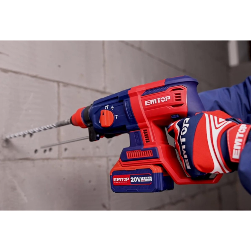 Pachet  Polizor unghiular, motor fara perii (brushless), 115mm, 10 discuri incluse + Ciocan rotopercutor + Masina de gaurit si insurubat + 2 acumulatori 4.0Ah