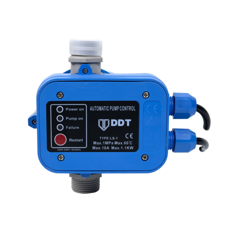 Pachet Pompa de suprafata, DDT, JET100L, 1500 W, Fonta, Bobinaj 100% cupru + Presostat electronic automat DDT LS1, 1.1kW, 10 bar