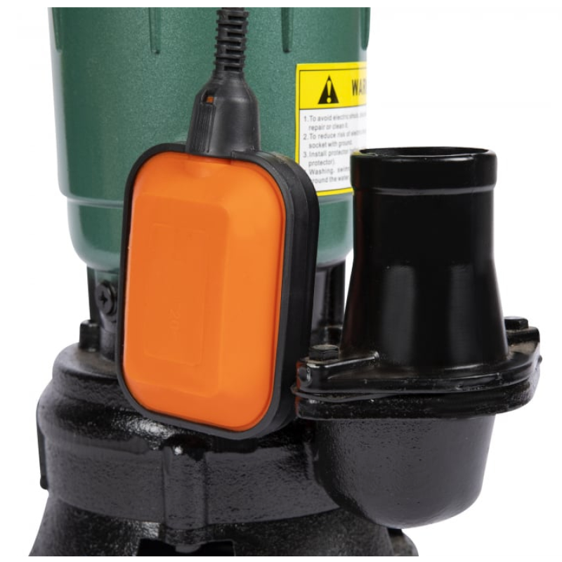 Pachet  Pompa submersibila apa murdara, cu plutitor, fara tocator, DDT, WQD10, 2200 W, 10 m³/h, 8 m + Furtunul de pompier 2'' 20 m, 8 bari, cu cuple