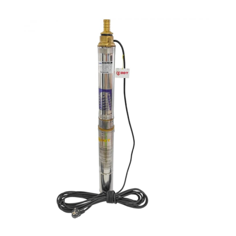 Pachet  Pompa submersibila, DDT, 3QJD-1.1, 1.1 kW, Inox, 75 mm diametru, 10 turbine + Prescontrol LS6 + supapa de sens si niplu