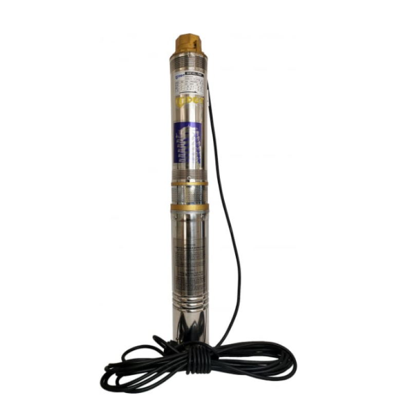 Pachet Pompa submersibila de adancime, DDT, QJD2-8, 1100 W, 8 turbine, Inox + Presostat electronic automat DDT, LS-4