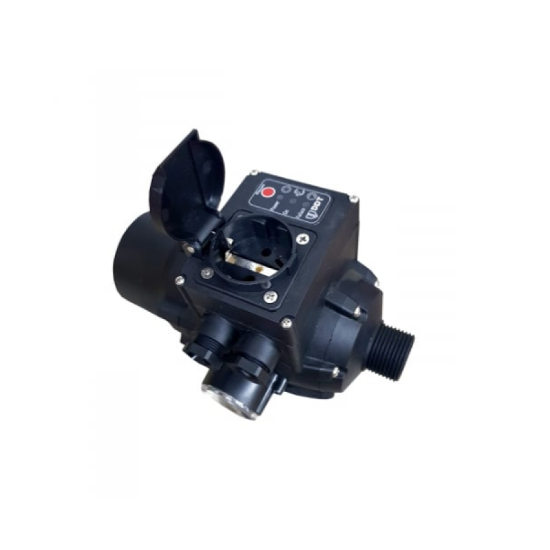 Pachet Pompa submersibila de adancime, DDT, QJD2-8, 1100 W, 8 turbine, Inox + Presostat electronic automat DDT, LS-4