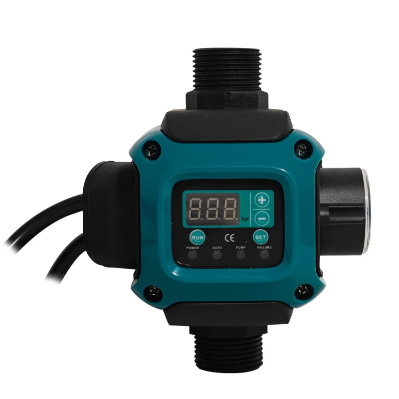 Pachet Pompa submersibila de mare adancime, DDT, 4SDM3-7, 1500 W, 7 m³/h, 7 turbine, Inox, 30 m cablu + Presostat electronic inteligent digital reglabil DDT