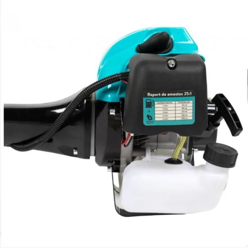 Motocoasa Detoolz 2.8CP 52CC motor benzina 2T, pornire rapida, 4 accesorii, tija 28mm