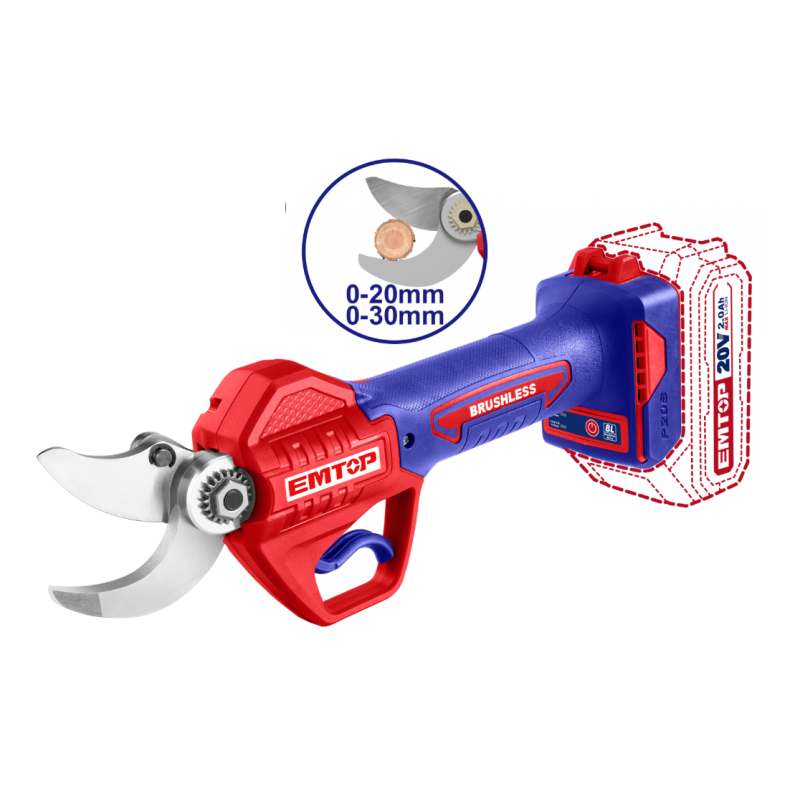 Pachet  Foarfeca electrica pentru vie + Trimmer gard viu + 1 acumulator cu incarcator