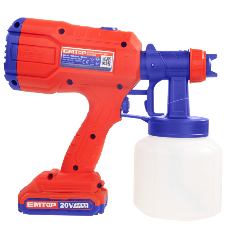 Pachet  Instrument multifunctional, 6 viteze, 8 accesorii + Pistol de vopsit cu 800ml + 2 Acumulatori cu incarcator