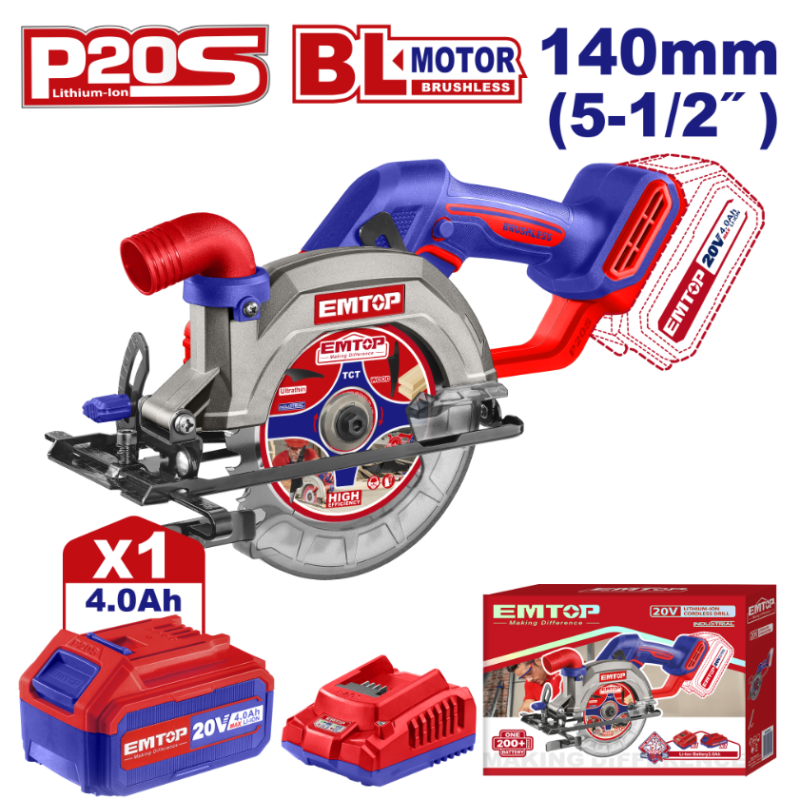 Pachet  Fierastrau circular+ Suflanta aer cald (feon) + Ciocan rotopercutor, 26mm, 4 accesorii + 2 acumulatori 4.0AH