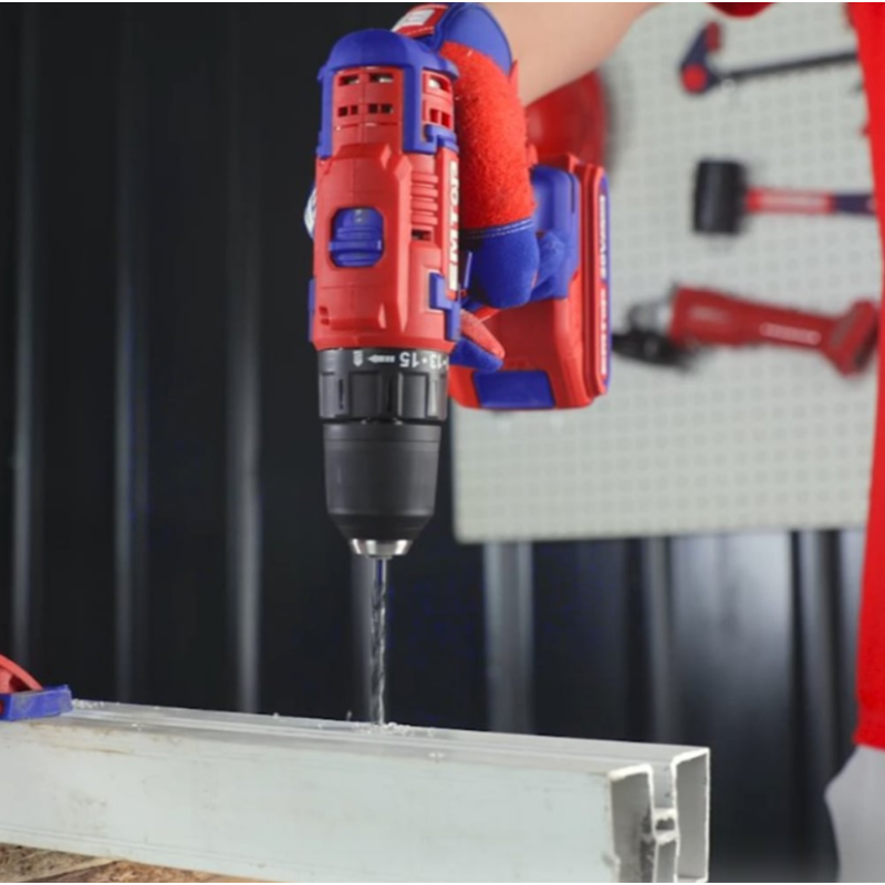 Pachet Mini polizor unghiular, 76mm, 7 discuri incluse + Masina de gaurit si insurubat + 2 acumulatori 2.0AH