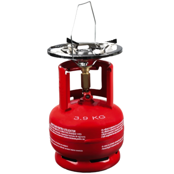 Butelie camping cu arzator din metal cu talpa si guler de protectie pentru conector 5L ELEFANT