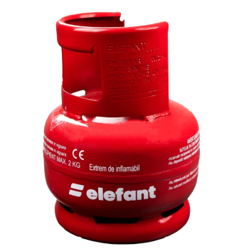 Butelie camping cu arzator din metal cu talpa si guler de protectie pentru conector 5L ELEFANT