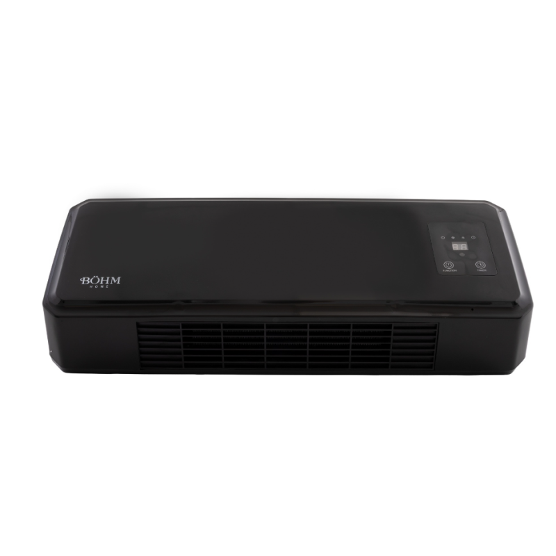 Aeroterma de perete cu display si telecomanda BOHM BH2000BL, 20–25 m², 1000W-2000W