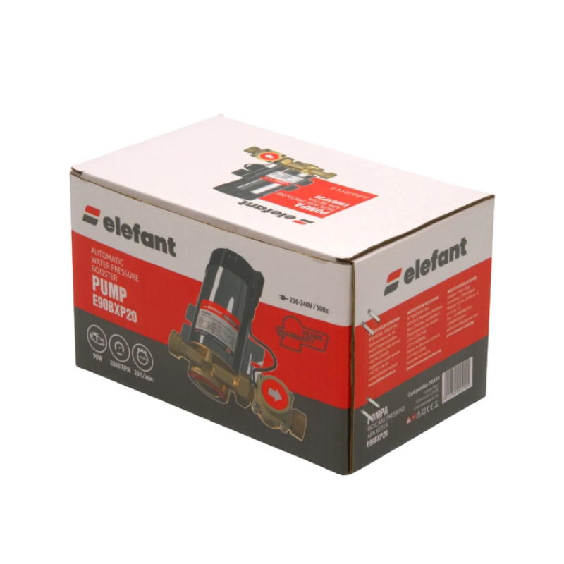 Pompa ridicare presiune apa retea, 90 W, ELEFANT, 2850 rot/min, 10L/min