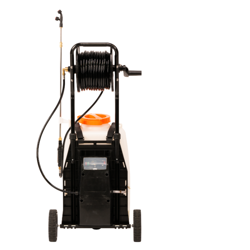 Pompa de Stropit cu Acumulator, Roti de Transport si Furtun 30M Evotools