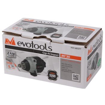 Cap de Impact Evotools 1/2 MT20 pentru Masina de Insurubat Multifunctionala Brushless fara Acumulator si Incarcator MAX 20V ONE EPTO